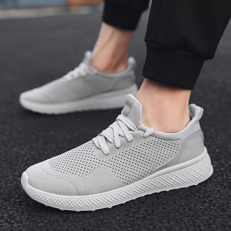VastWave Flyknit мужские Сникеры мужские летние дышащие повседневные туфли для мужчин прогулочная Беговая обувь Zapatos De Hombre