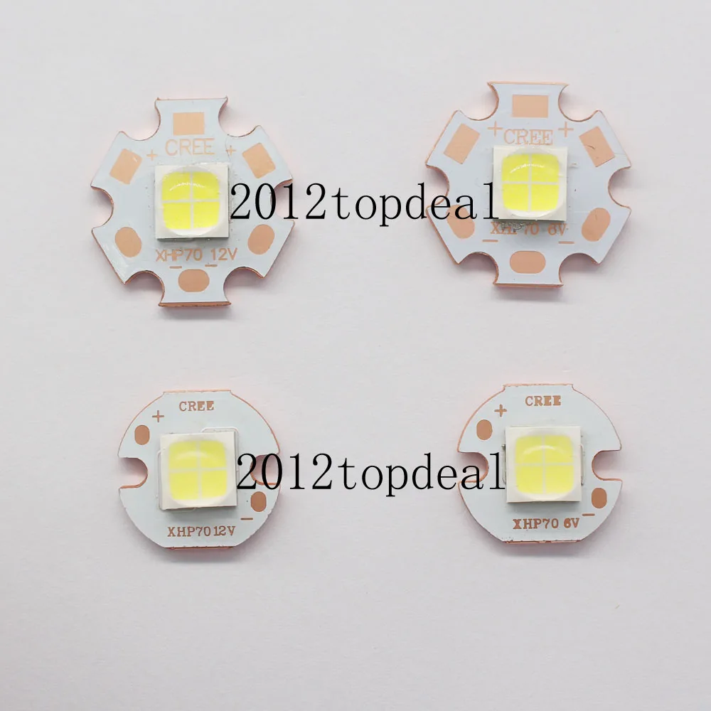CREE XHP50 XHP70 6500K холодный белый Светодиодный излучатель чип 6В 12В с 16 мм 20 алюминий