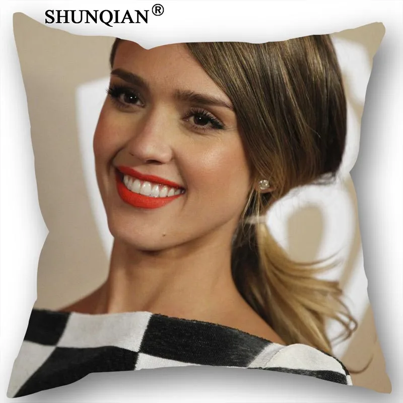 Лучший Чехол на подушку Jessica Alba декоративная Свадебные наволочки индивидуальный