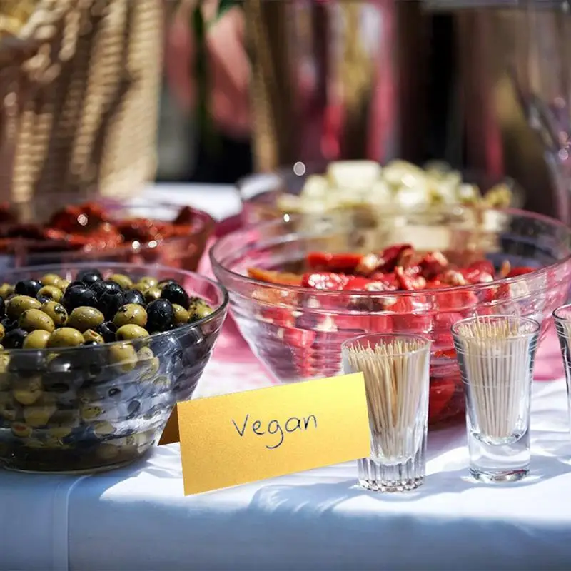 100 шт. Роскошные вечерние карты с именем стола свадебные открытки на Рождество