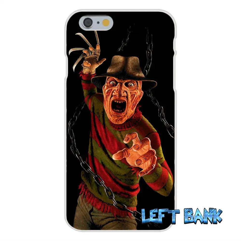 Мягкий силиконовый прозрачный чехол из ТПУ для Samsung Galaxy Note 3 4 5 S4 S5 MINI S6 S7 edge freddy krueger