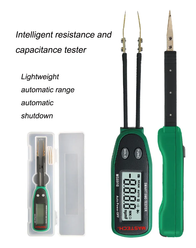 Профессиональный MASTECH тестер электрической ёмкости измеритель микросхем SMD