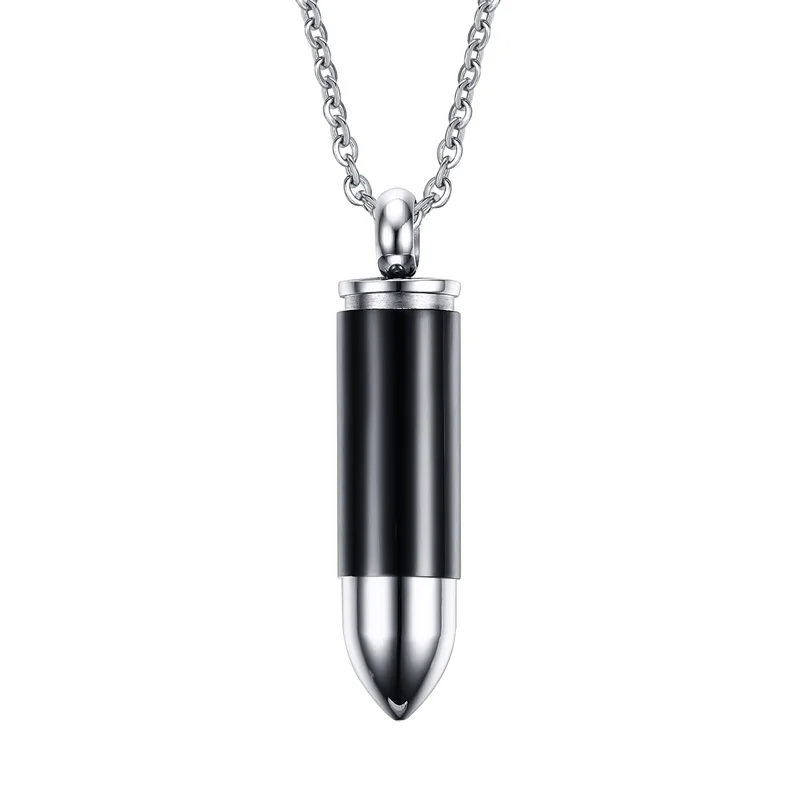 Бела Коренастый Пуля Форме Кремации Ожерелье Из Нержавеющей Стали|necklace necklace|bullet