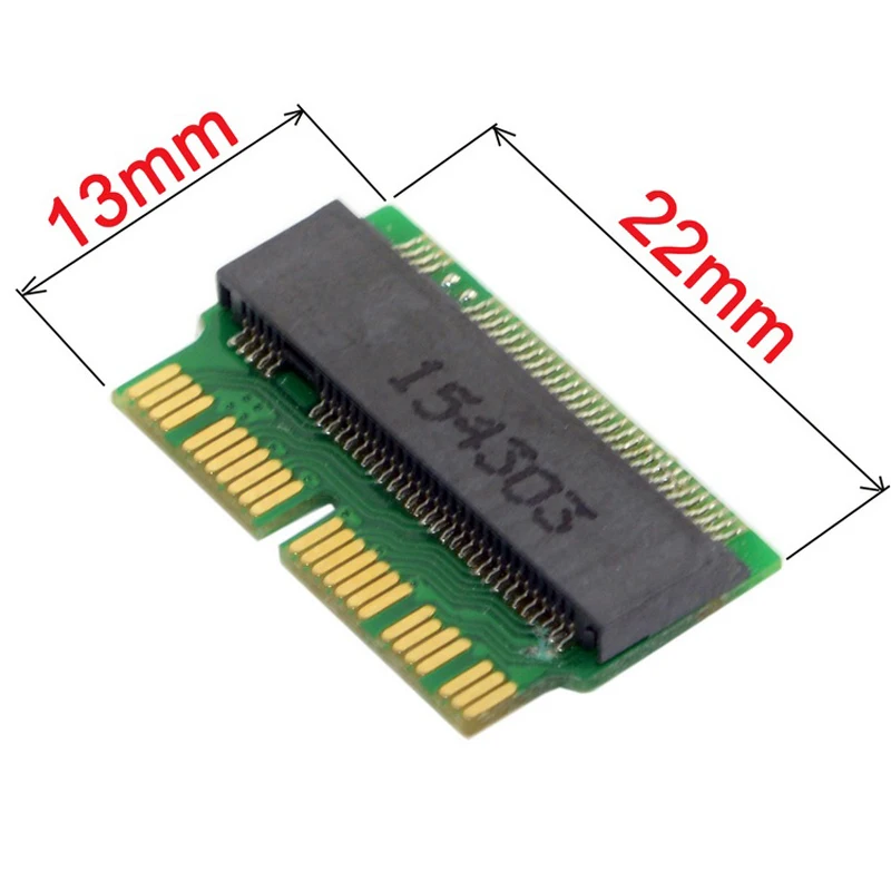 Адаптер H1111Z для карт PCIE M2 адаптер M.2 SSD NGFF AHCI 2280 12 + 16 Pin Macbook Air 2013 | Компьютеры и офис