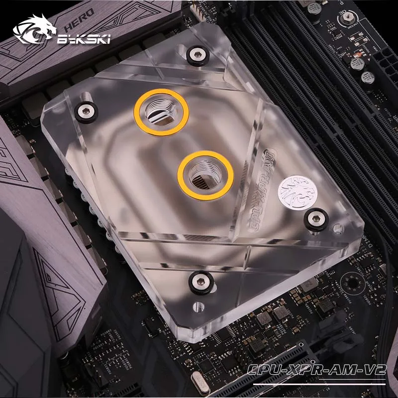 Bykski водоблок для процессора для AMD Ryzen AM4 AM3 AM3+ воды жидкостного охлаждения - Цвет лезвия: No Accessories