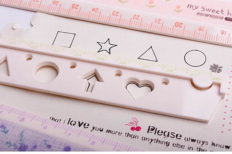 

1PC 30CM Cute Flower Folding Ruler Multifunction DIY Drawing Rulers Stationery tools School Students supplies (ss-1630)