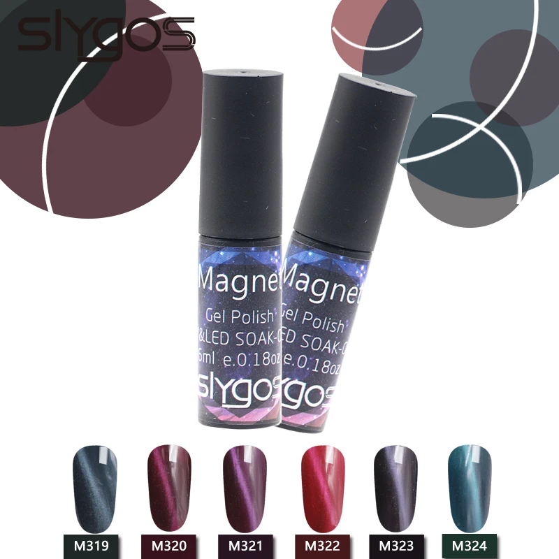 SLYGOS 6 мл благородная серия кошачий глаз Магнитный Гель-лак для ногтей долговечный
