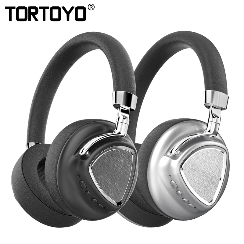 TORTOYO металлические складные шумоподавление беспроводные Bluetooth наушники стерео