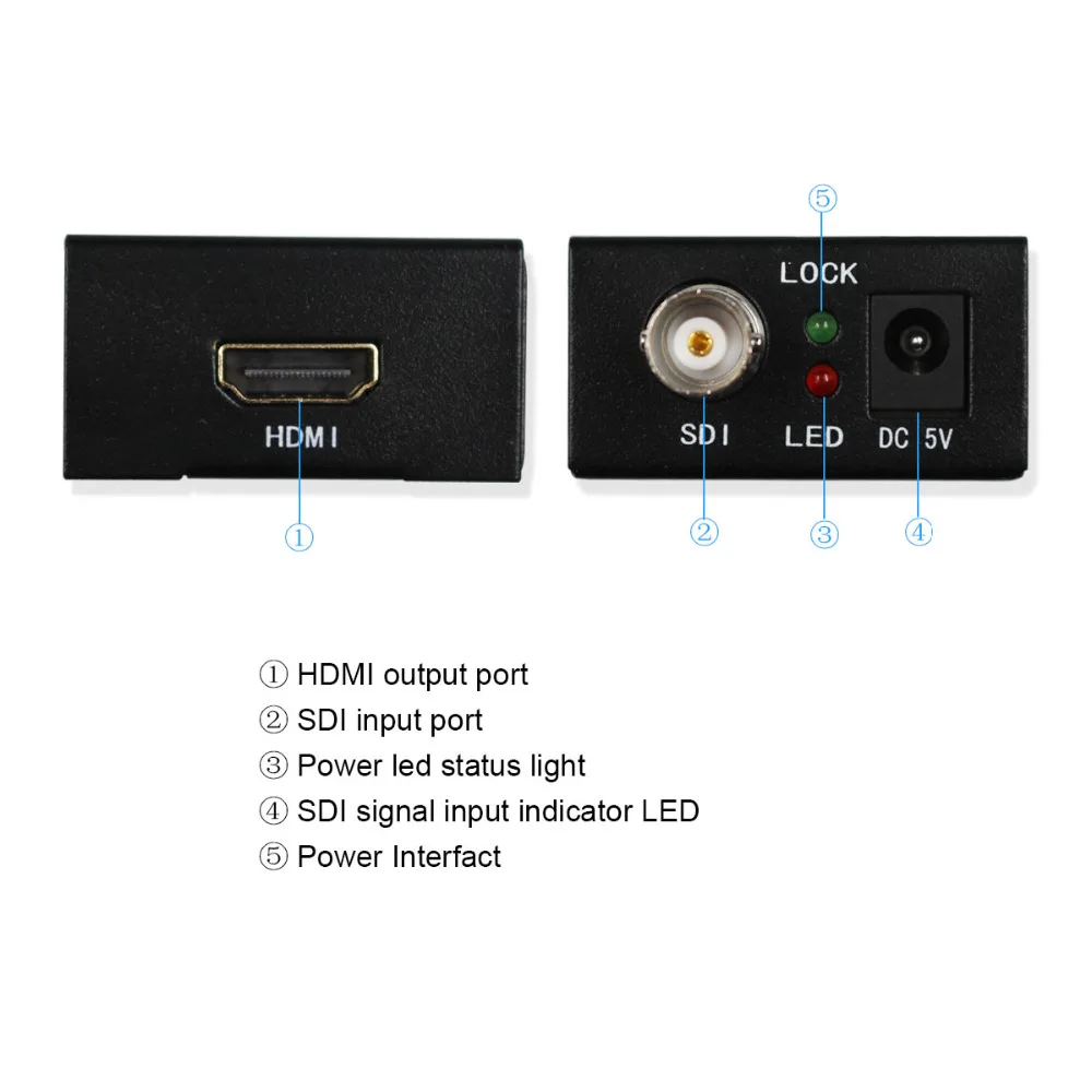 10 шт. SDI HDMI конвертер поддержка лампочек/3G сигналов показывающих sdi2hdmi sdi hdmi