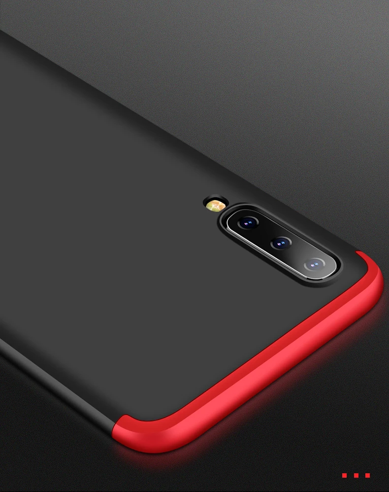 Жесткий чехол 3 в 1 для Samsung Galaxy A50 A30 матовый армированный гибридный защитный