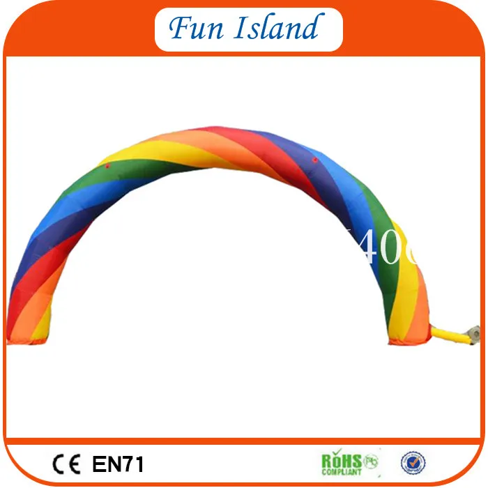 Бесплатная доставка Лучшее качество надувная Радужная АРКА Рекламная арка на