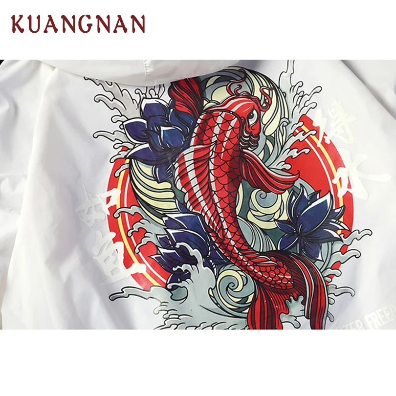 KUANGNAN японская тонкая мужская летняя куртка с капюшоном Солнцезащитная одежда 2019
