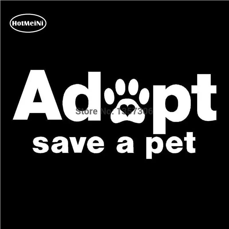 13cm x 7.5cm Adopt Save A Pet Car Sticker Vinyl Decal Window Truck Bumper Auto SUV Door 13 Colors | Автомобили и мотоциклы