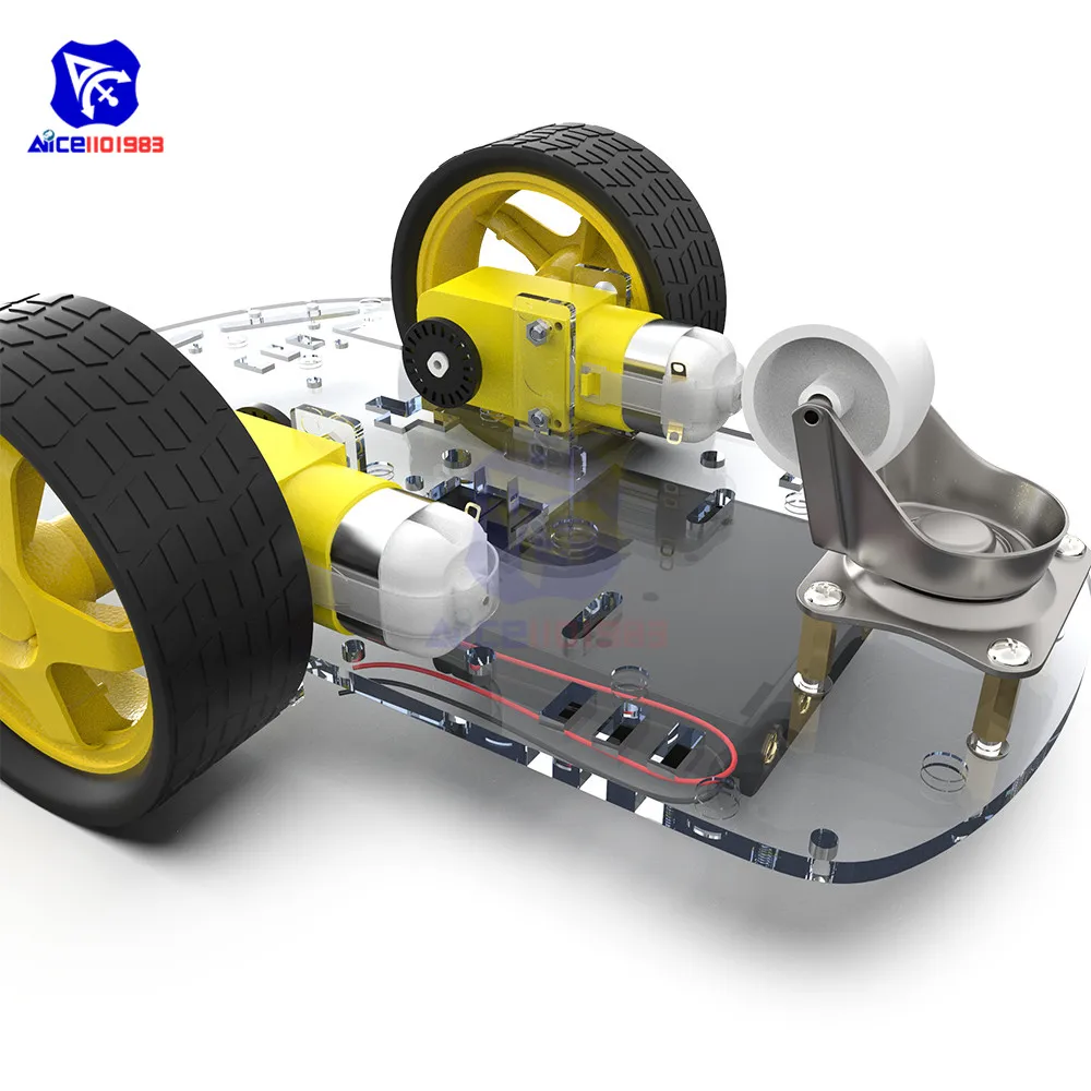 Diymore 2WD умный робот комплект шасси автомобиля с кодовым датчиком скорости для Arduino