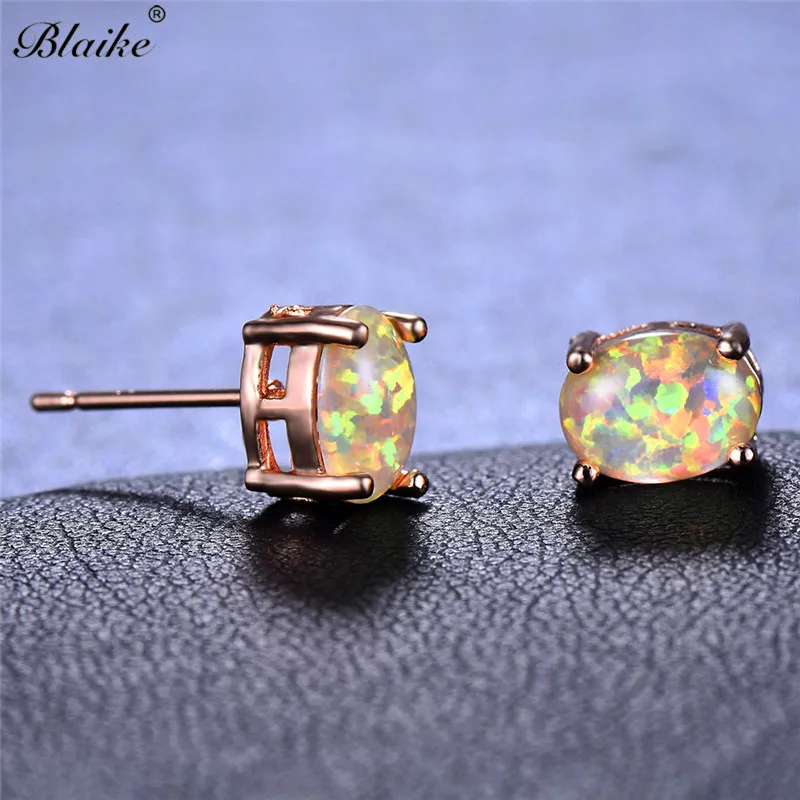 Blaike Boutique синий/белый овальный цвет фотоэлемент для женщин розовое золото