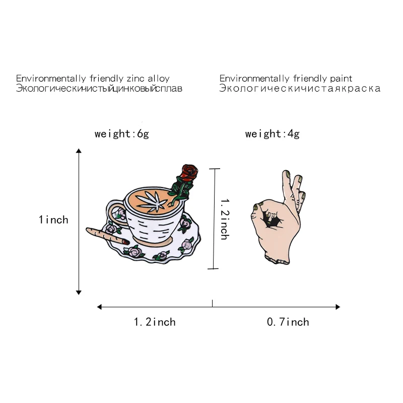 Необычная ручка кофейная булавка It's OK бесконечная петля для рук сигарет и Роза