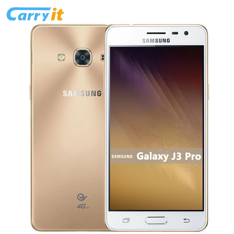 Мобильный телефон samsung Galaxy J3 Pro 2016 J3119s 2G 16G 5 0 ''Super AMOLED Snapdragon 410 2600mAh NFC с тремя
