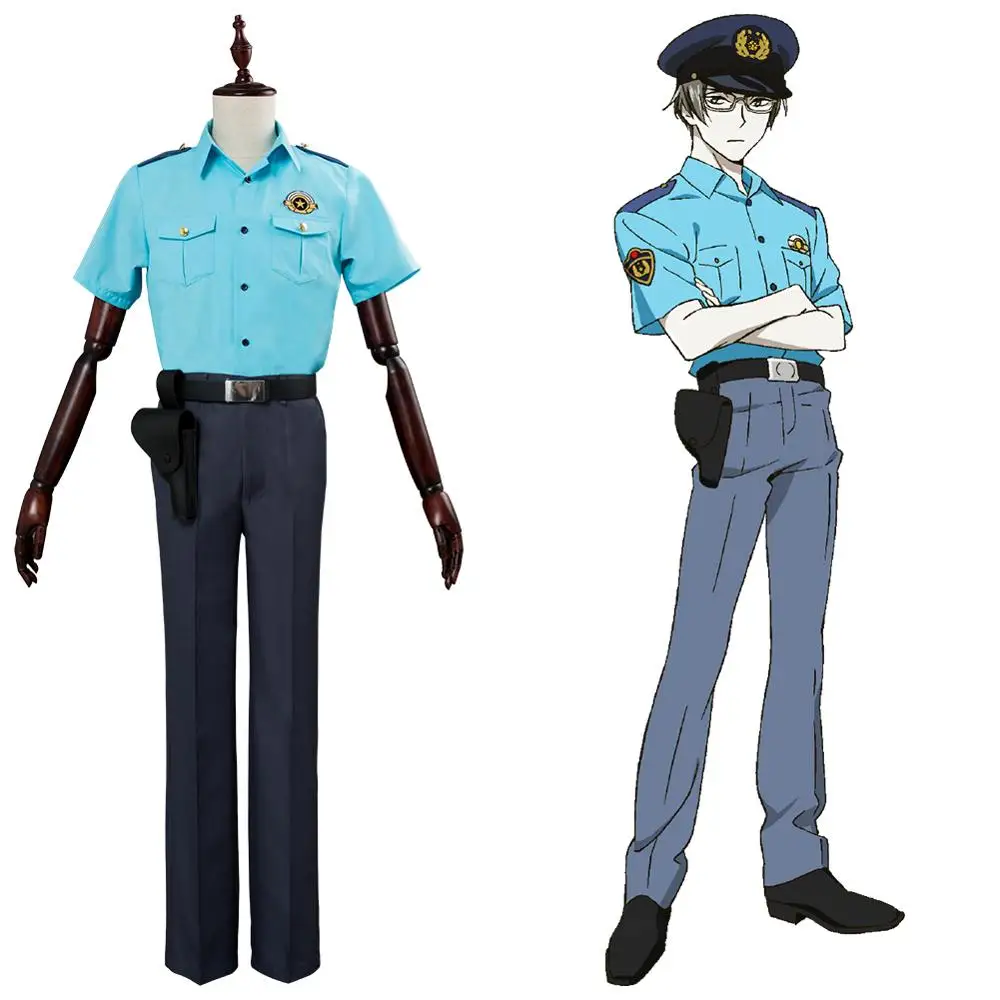 Костюм Sarazanmai Niiboshi Reo/Akutsu Mabu Полицейская униформа мужской костюм на Хэллоуин