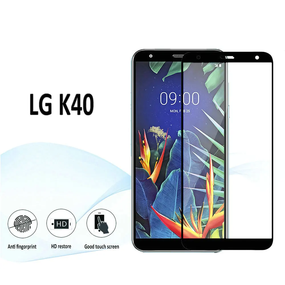 Для LG K40 LM-X420EM 9D 6D 5D полное клеевое покрытие закаленное стекло Защита экрана для