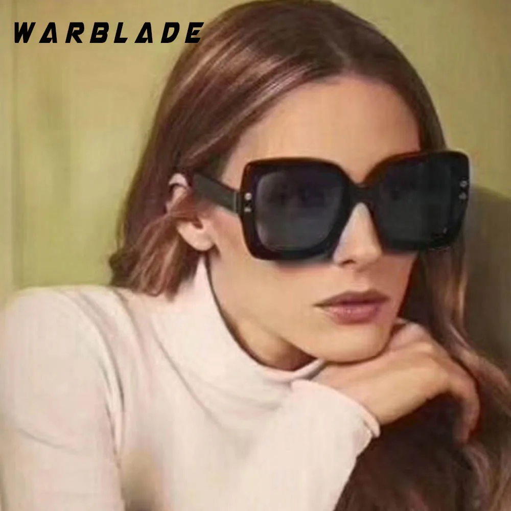 

2018 New flat top sun glasses goggles mens square sunglasses women fashion famous brand rivet black eyewear gafas de sol