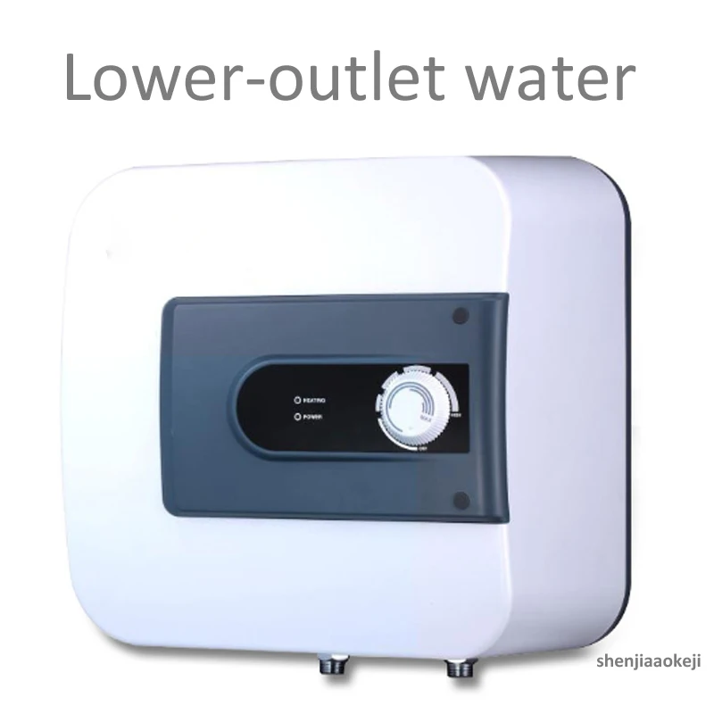 Lower-outlet water 10л мини бытовой квадратный бак Электрический быстрый нагреватель горячей воды Сохранение тепла мгновенный индукционный нагрев котла 1500 Вт 220 В - Цвет: Lower-outlet water