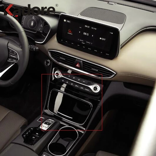 Ящик для хранения Hyundai Santa Fe 2019 2020 центральный ящик из углеродного волокна панель