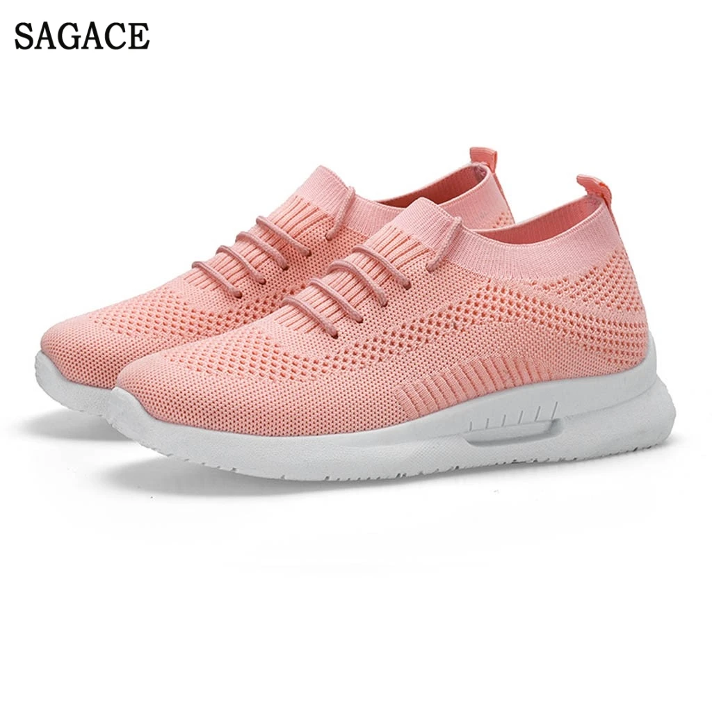 

SAGACE Mesh Sneakers Sport Shoes Women Branded Vulcanized Hiking Outdoor Breathable Shoes Ladies Casual Sport Sneakers Shoes