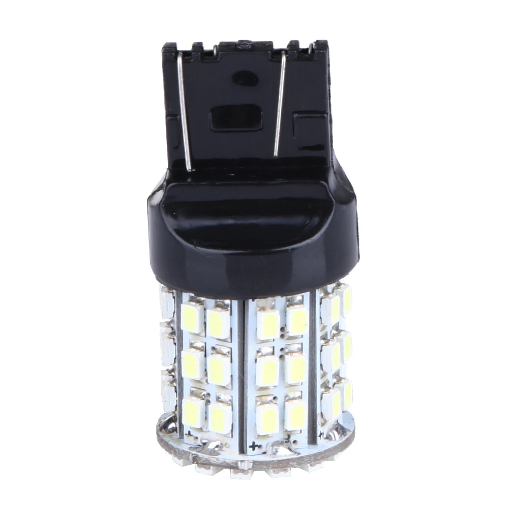 2 шт./лот T20 W21W 7443 7440 LED 64 SMD 1206 Автомобильная задняя стоп сигнальная лампа белая 12 В 1