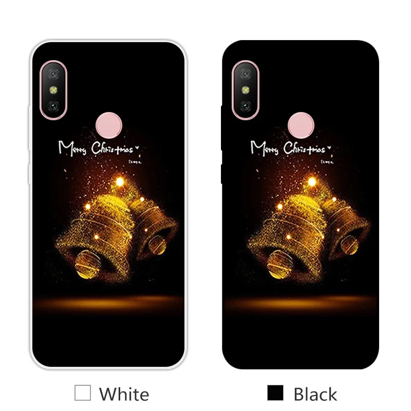 25 Чехол для телефона для Xiao mi Red mi 6 Pro TPU силиконовый черный матовый чехол 5,8" для Xiaomi mi A2 Lite дизайн для рождественского сезона - Цвет: 25