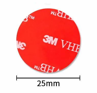 Round 25mm 3 М VHB 5608 высокая производительность для дома и улицы Применение серый лента 3M Водонепроницаемый акриловая пена Двухсторонняя клейкая лента, высечки любой размер - Цвет: Round 25mm