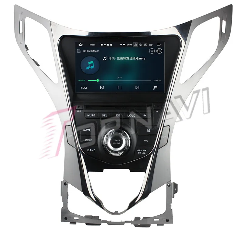 Автомобильный мультимедийный DVD плеер Topnavi 8 дюймов Android 9 0 для Hyundai AZERA greathg I55 2011 2012