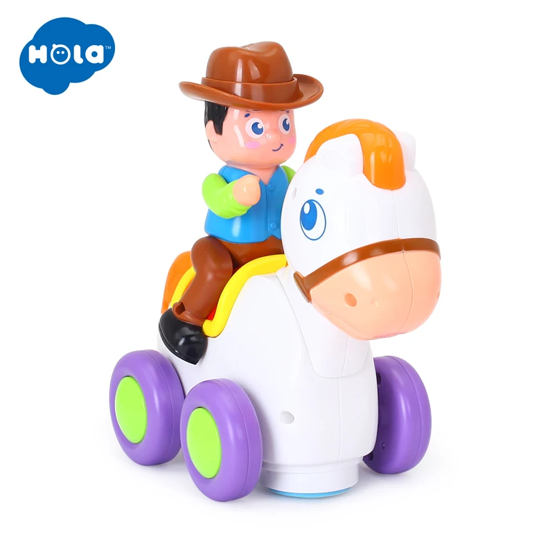 HUILE TOYS 838A детские игрушки Счастливый гоночный конь с музыкой и светом дети ползать стиль игрушки для детей 18 месяцев