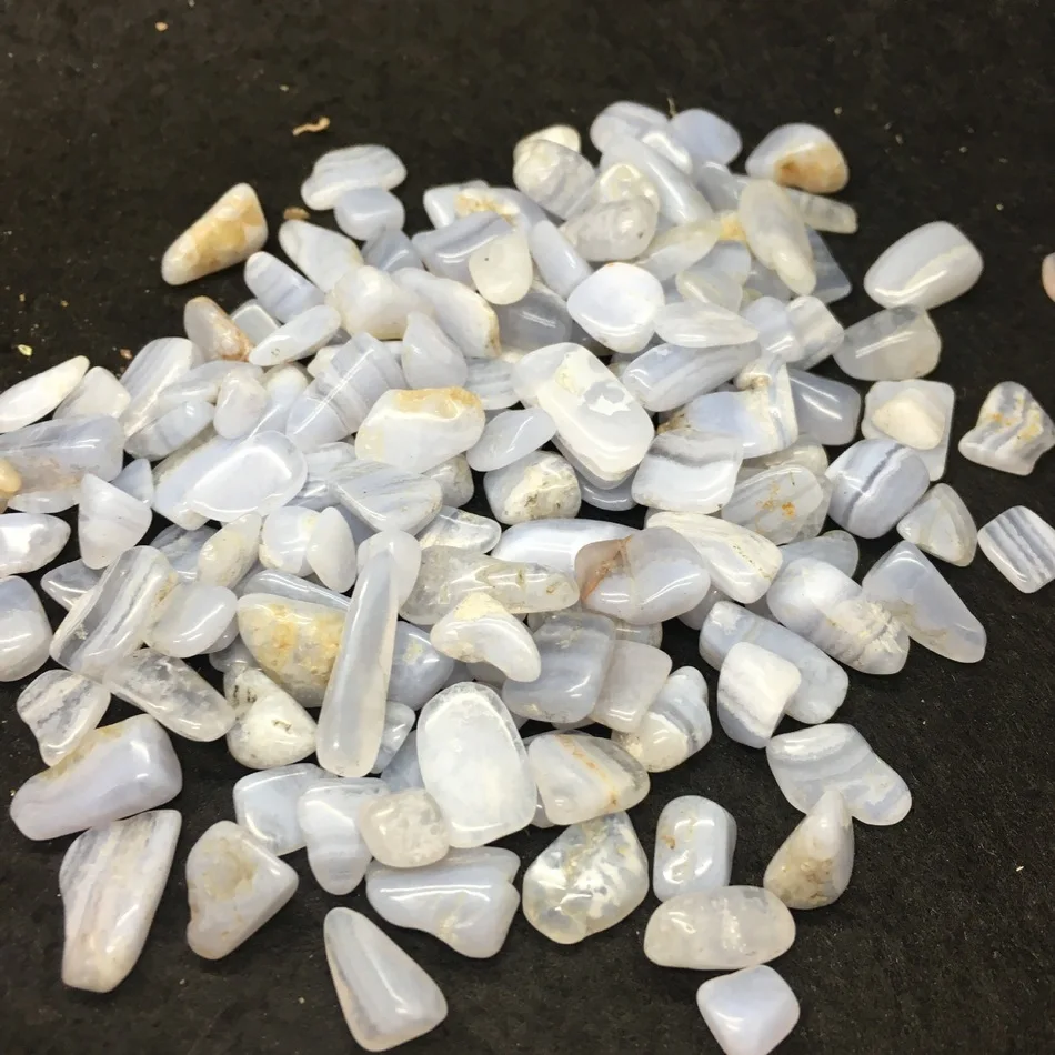 Природный халцедон гравия высокое качество синий Degaussing Fish Tank Stone Defense Radiation | Дом и