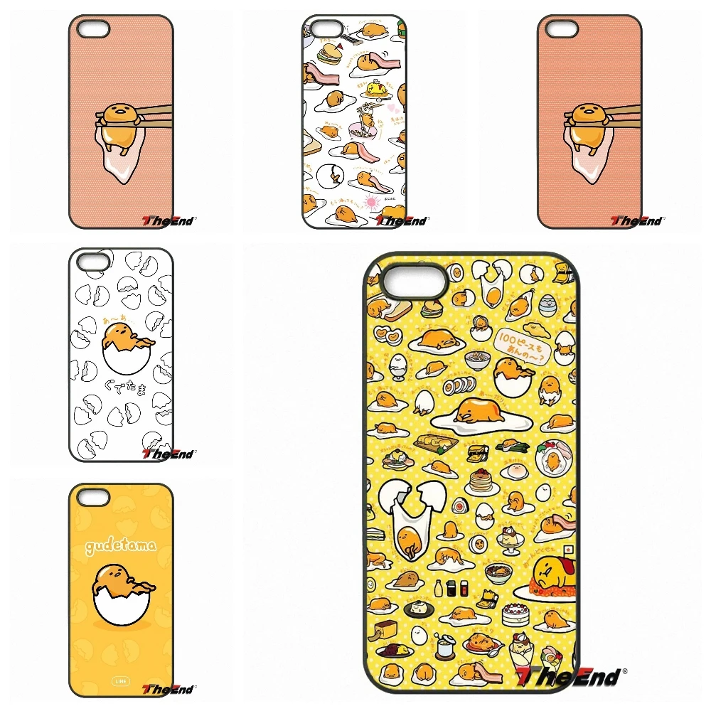 Мода Мультфильм Gudetama ячейки чехол для телефона iPhone X 4 4S 5 5C SE 6 S 7 8 плюс galaxy J5 J3 A5 A3 2016