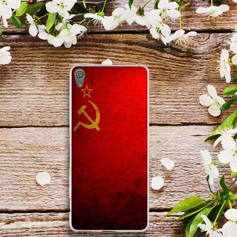 For Sony Xperia E3 E5 T3 M2 M4 M5 XA XZ Z Z1 Z2 Z3 Z4 Z5 Compact Shell Soft Silicone Phone Case USSR Soviet Emblem | Мобильные