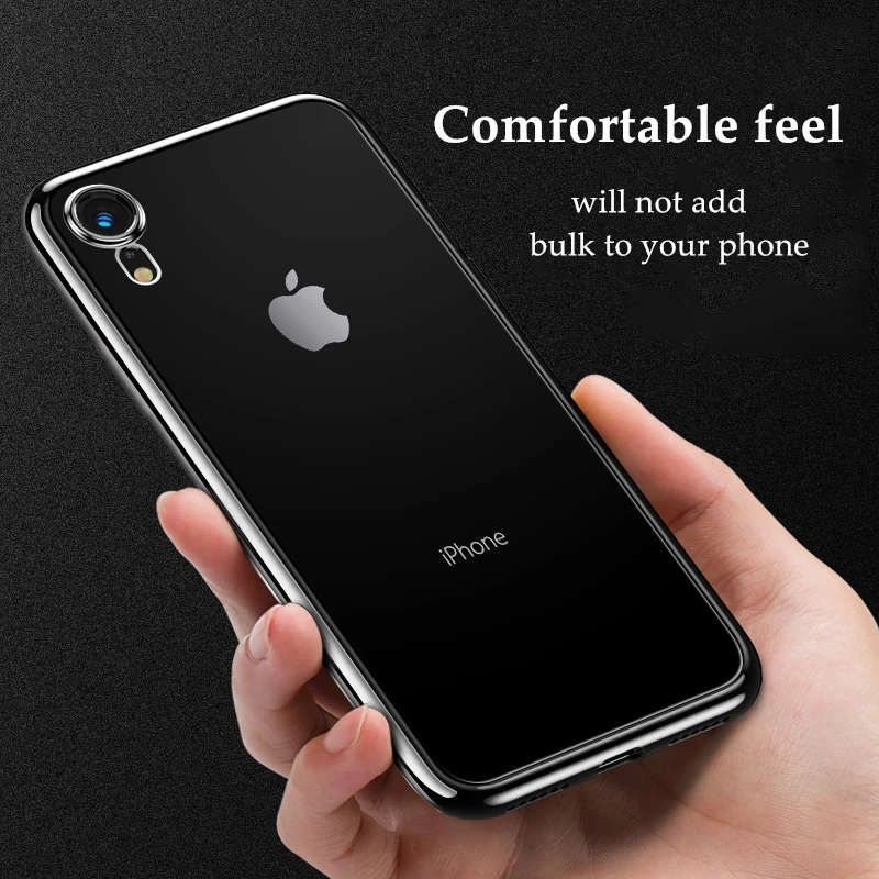 Роскошный ультра тонкий силиконовый чехол для iPhone 7 8 Plus TPU мягкая оправа Защитная