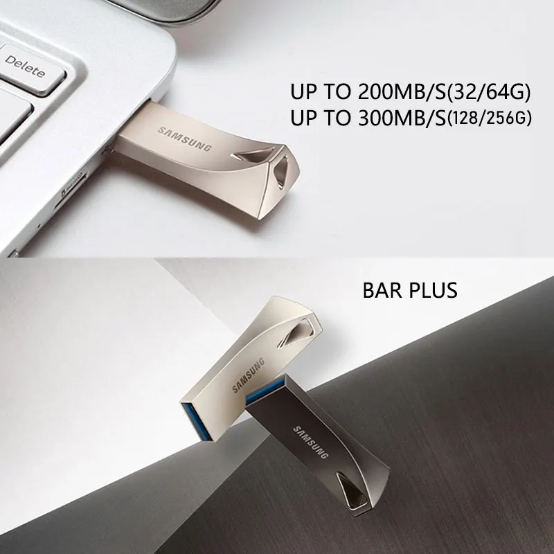USB флеш накопитель SAMSUNG Металлический Мини 16 ГБ 32 64 Гб 128 256 3 1 карта памяти|USB