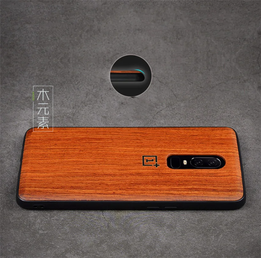 DIY Oneplus 6 Чехол на заказ из натурального дерева funda One plus 6 палисандр ТПУ противоударный чехол для телефона Oneplus6 5t чехол