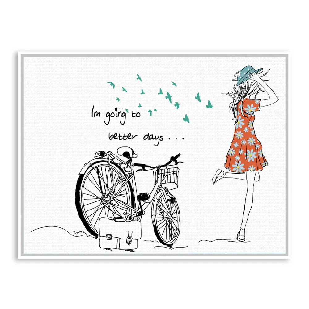 Модная Минималистичная фотография цитаты велосипед Путешествия Художественная