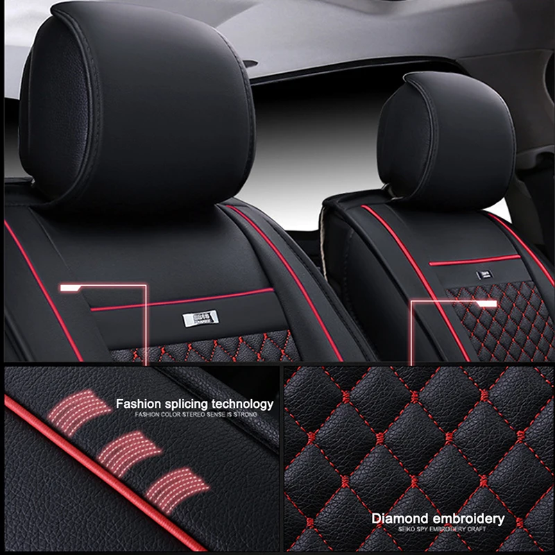 Flash mat Универсальный кожаные чехлы для сидений автомобиля honda accord 2003-2007 2018 civic crv jazz