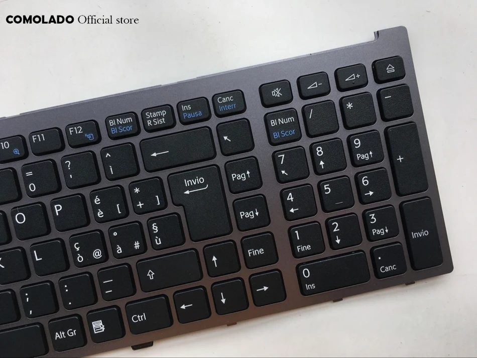 

IT Italian Keyboard for Sony VAIO VGN-AW VGNAW Series Black With Frame Laptop Keyboard IT layout