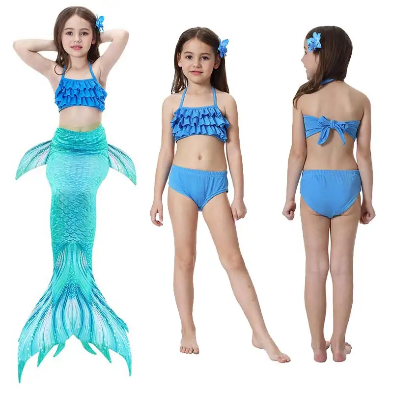 

Kids Swimming Mermaid Tail Little Costume Childrens Swimwable Mermaid Tail with Monofin Clothing Girls Swimwear Swimsuit