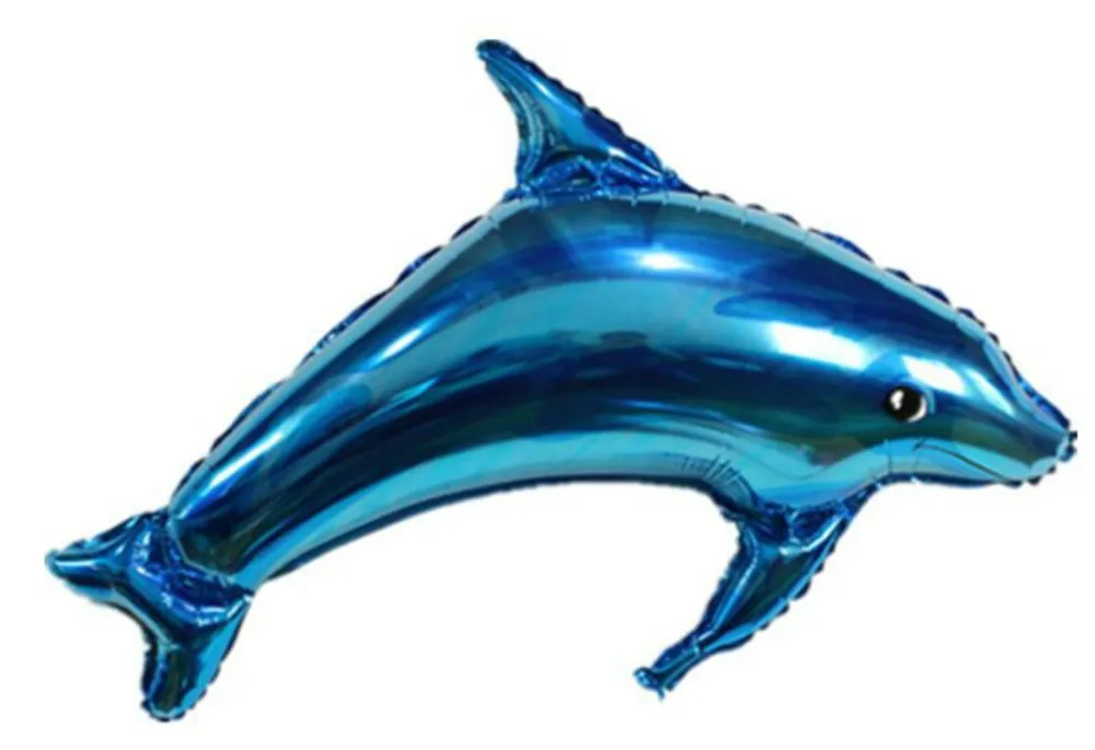 Горячая продажа синий Дельфин Форма воздушный шарик из алюминиевой фольги шары