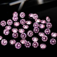 design jewelry findings light pink 4 18mm beauty brilliant cubic zirconia stones round shape pointback cubic zirconia beads