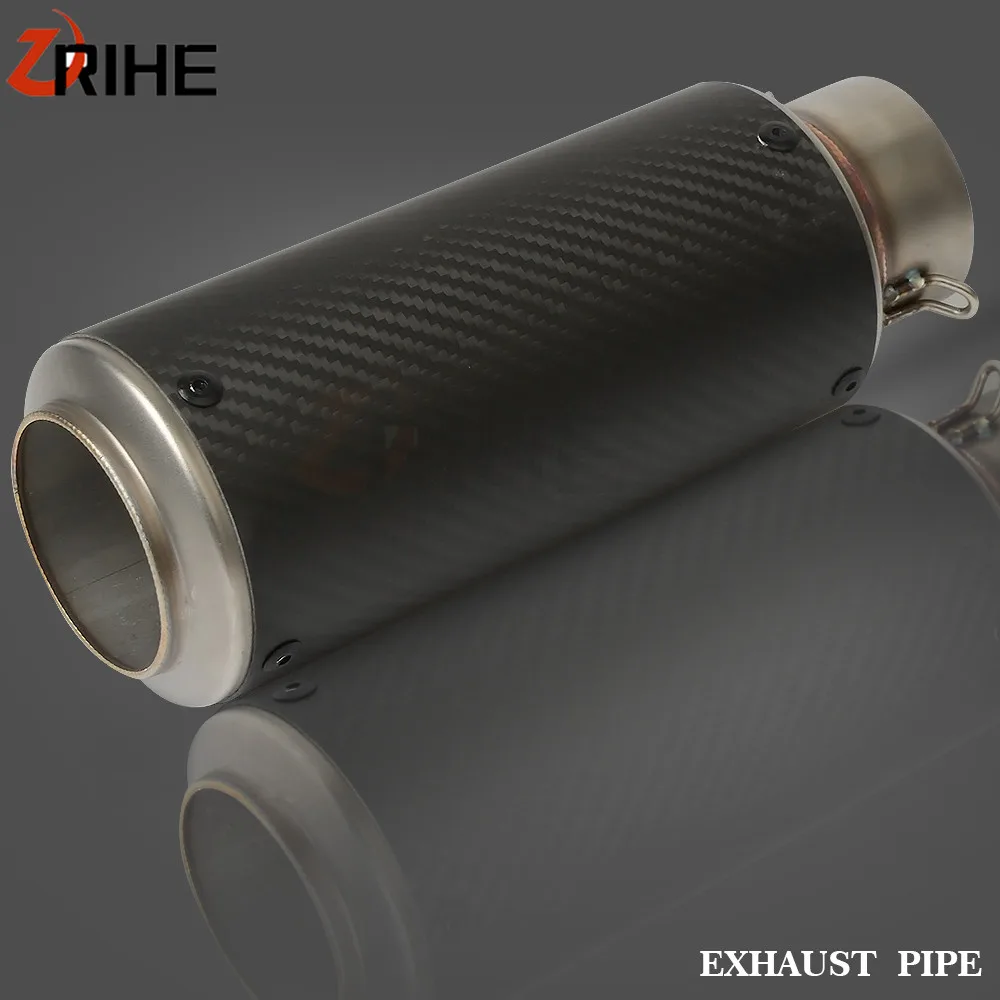 Универсальный 61 мм мотоциклетные Akrapovic выхлопная труба с глушителем мото