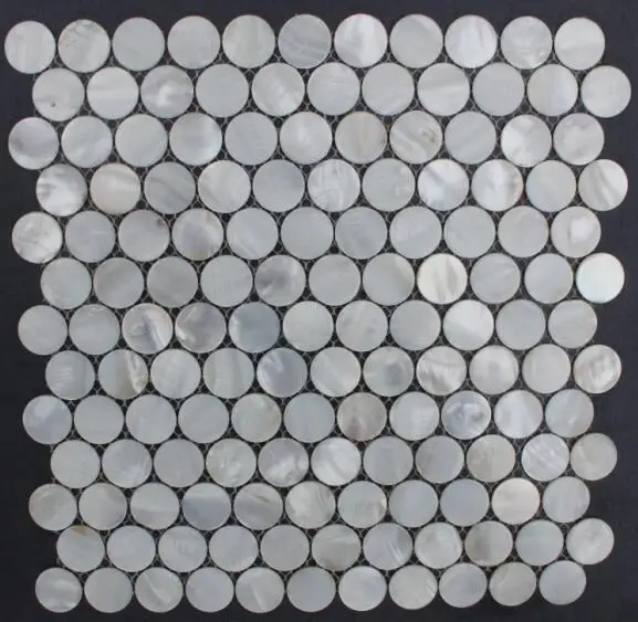 Круглый Круг перламутровая раковина плитка для Kithchen мебель ванной мозаичный