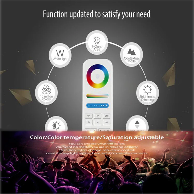 Mi. light B8 настенная сенсорная панель FUT089 8 Zone 2 4G RF Remote LS2 5 в 1 Smart Led контроллер для RGB +