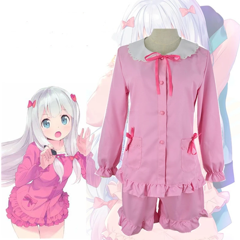 Новый японский аниме &quotEromanga Sensei&quot Izumi Sagiri зеленый костюм косплей пальто + пижамы