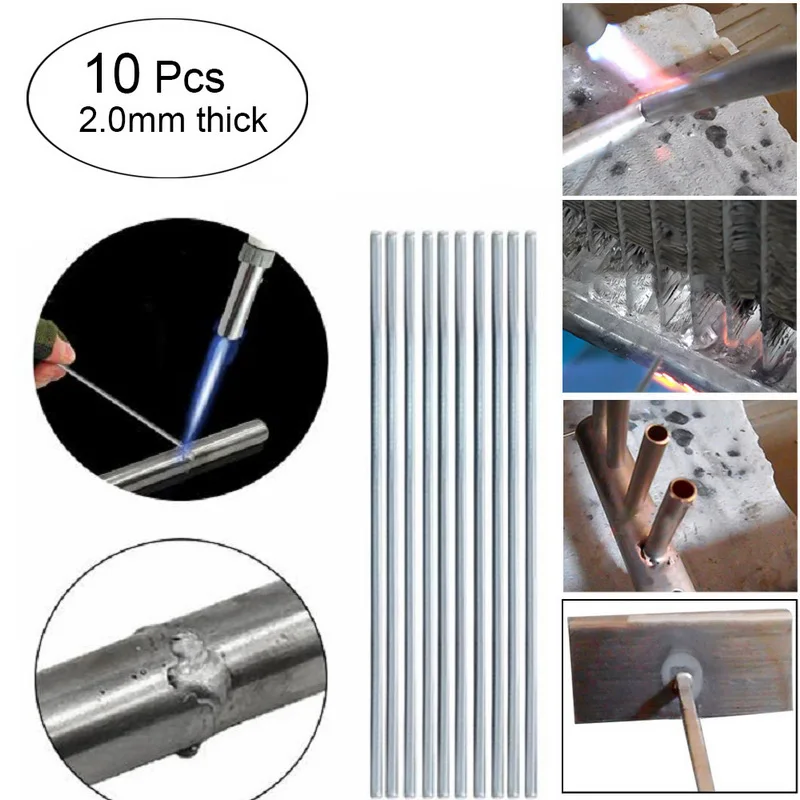 10pcs 2.0mm 100/500 шт сварочная проволока из нержавеющей стали рулон 1,6 мм/2 мм* 50 см Низкий Температура Алюминий сварочная проволока ящик для хранения большой Ёмкость объем запоминающего устройства - Цвет: 10pcs 2.0mm