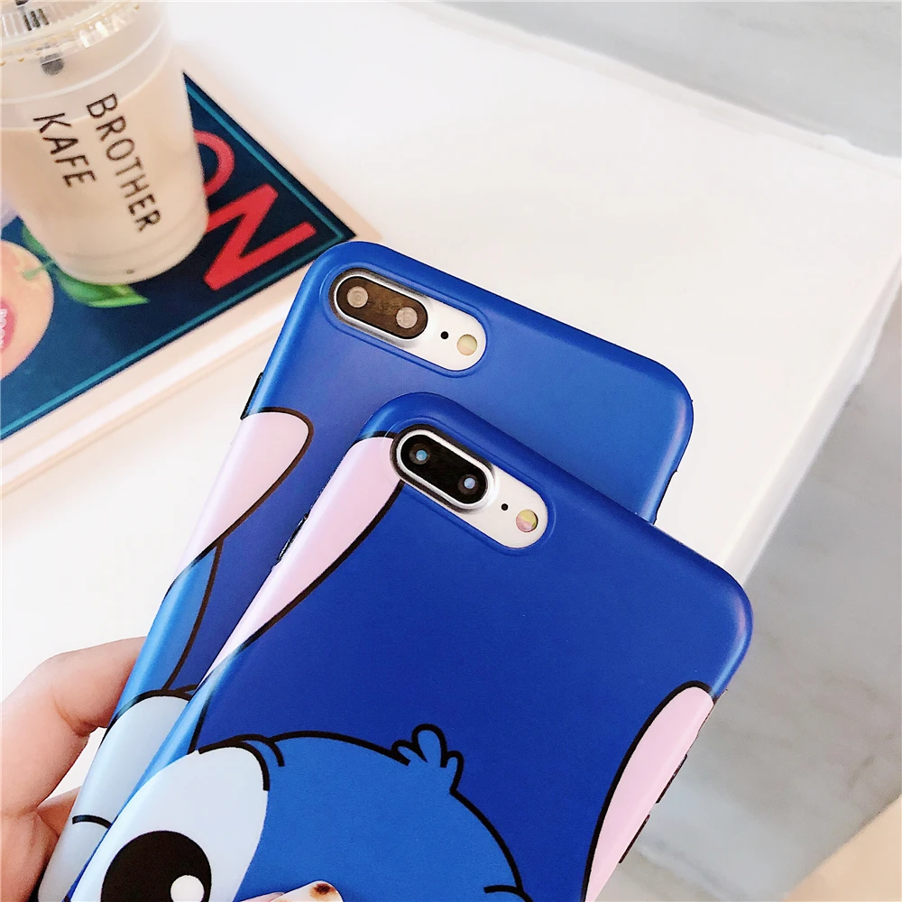 Мягкая задняя крышка IMD из ТПУ с милым рисунком стежка для iPhone 6 6s Plus X XR Xs Max 7 8 чехлы